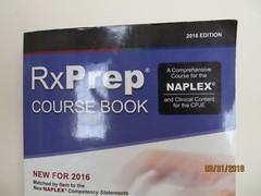 RxPrep Course Book A Comprehensive Course For NAPLEX and CPJE Paperback 2016 Ed.