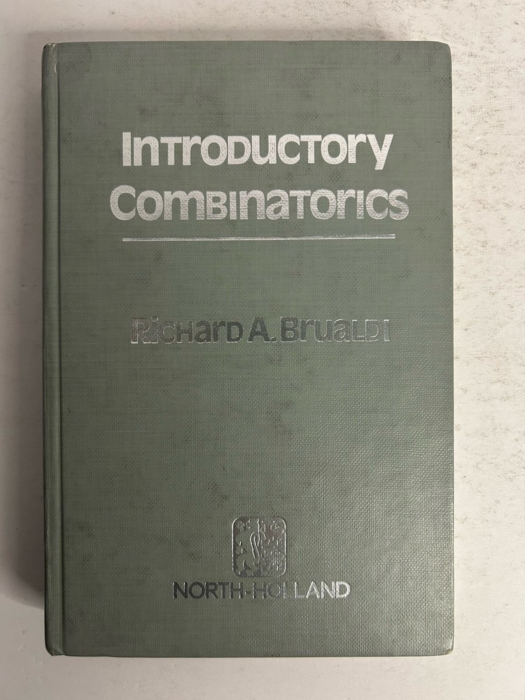 Introductory Combinatorics by Brualdi Richard – 1977 Vintage H/C