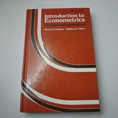Introduction To Econometrics 3rd Ed Kelejian Oates Harper & Row Red HC Textbook