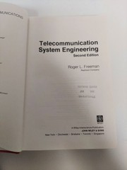 Telecommunication System Engineering 2nd Edition – Wiley Series Book R. Freeman