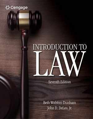 Introduction to Law – Paperback, by Walston-Dunham Beth – Good
