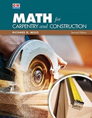 Math for Carpentry and Constru – VERY GOOD