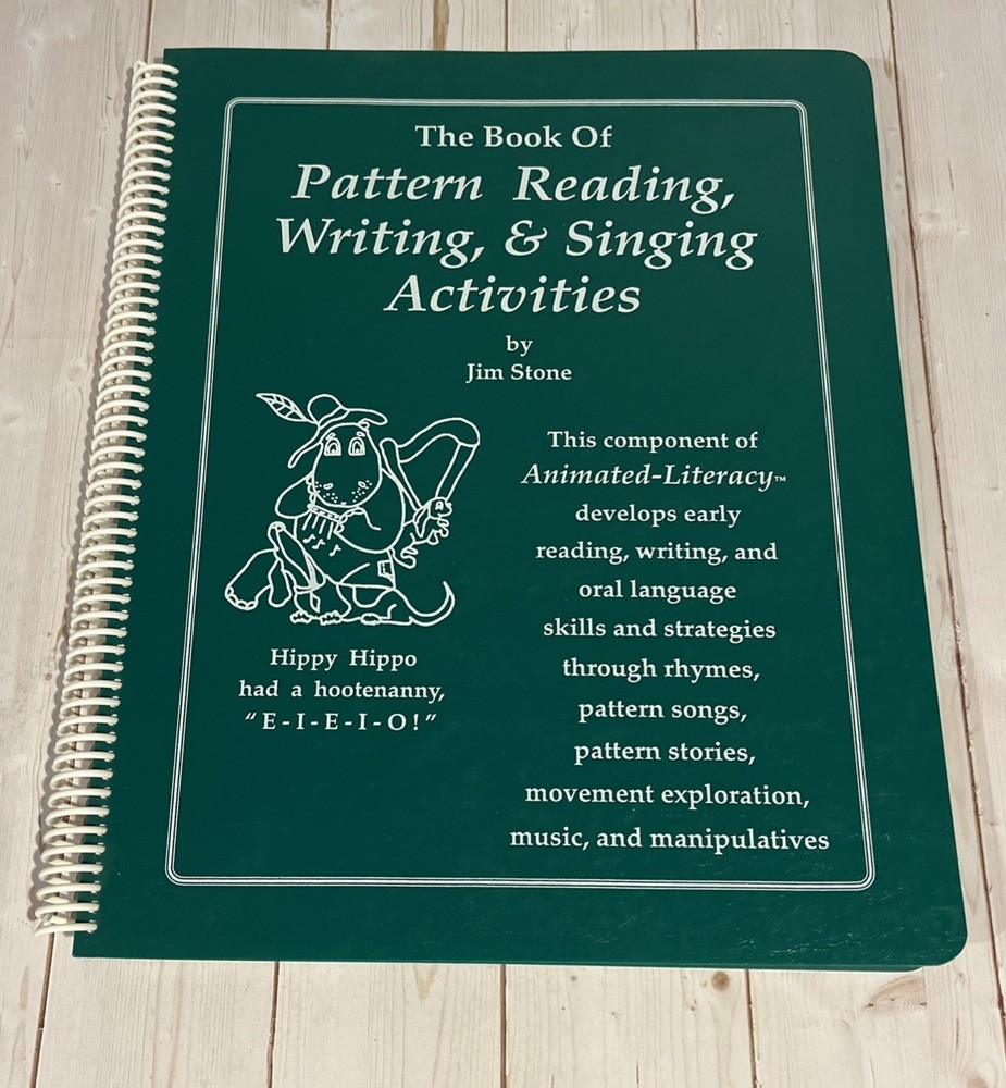The Animated Literacy Pattern Reading & Singing Activities Book Jim Stone 1999