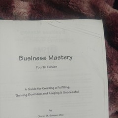 Business Mastery Massage Therapy School Text Book