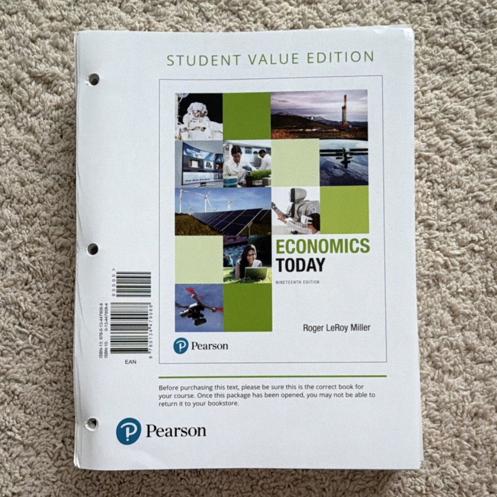 Pearson Economics Today Student Value Edition Loose Leaf by Roger LeRoy Miller