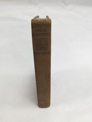 1922 Elementary Home Economics, Cookery, Sewing, Care of the House Hardback Book