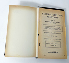 United States Code Annotated Title 11 Rules Of Bankruptcy Procedures Book