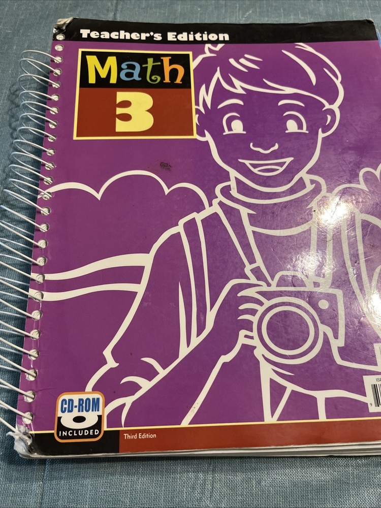 Math 3 Teacher’s Edition With CD Bob Jones Press Third Edition