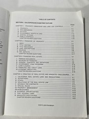 California Real Estate Salesperson Exam Prep 21st Edition 2013 John Henderson