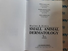Muller & Kirk’s Small Animal Dermatology 5th Edition Hardcover Veterinary Textbo