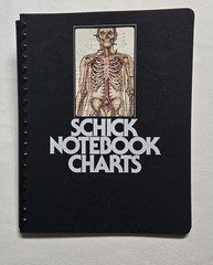 Schick Notebook Charts Human Anatomy Softcover Spiral Bound Book (1987)