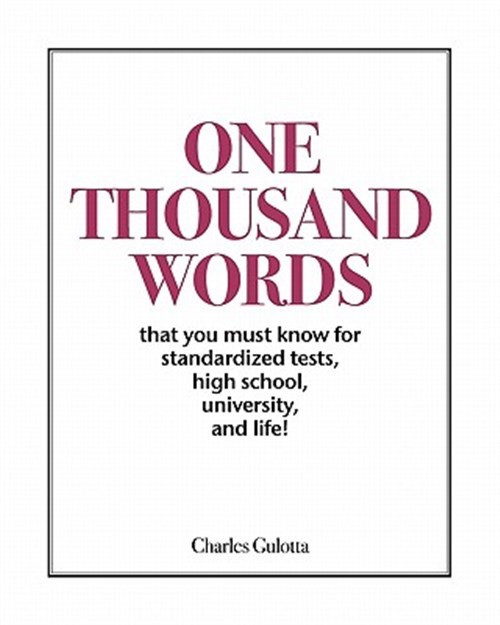 1000 WORDS, Like New Used, Free shipping in the US