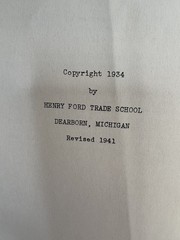 Vintage 1941 Shop Theory Henry Ford Trade School Hardcover Industrial Textbook