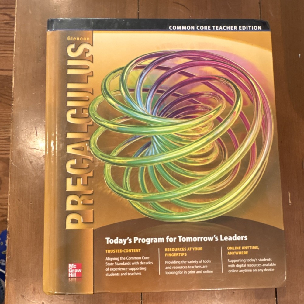McGraw Hill Glencoe Precalculus Common Core Teacher Edition Hardcover