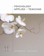 Psychology Applied to Teaching Perfect Robert, Snowman, Jack Bieh