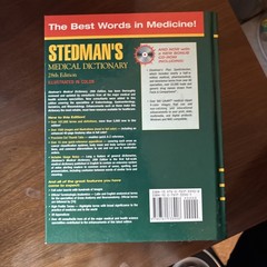 Stedman’s Medical Dictionary 28th edition with CD-ROM 100 OZ. Color