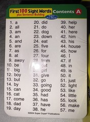 Super Duper First 100 Sight Words Plus Sentence Building Fun Deck FD-74 Speech