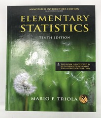 Elementary Statistics (10th Edition) Instructors Edition Triola With CD.