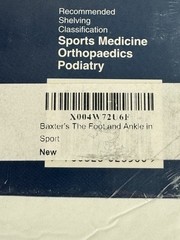 Baxter’s The Foot and Ankle in Sport- 2nd Edition Hardcover Book- Porter & Schon