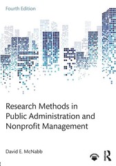 Research Methods in Public Administration and Nonprofit Management by McNabb