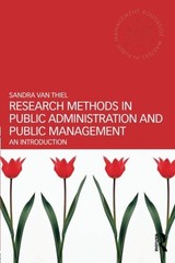 RESEARCH METHODS IN PUBLIC ADMINISTRATION AND PUBLIC By Van Sandra Thiel