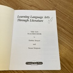 Learning Language Arts Through Literature The Tan Book Teacher Guide Homeschool