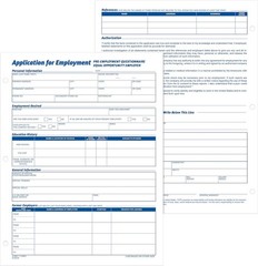 Efficient Employment Application Forms, 8.5 x 11 Inches, Legal Compliant, 2-Pack