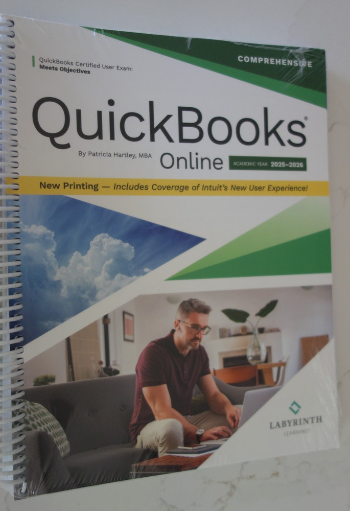 LABURINTH LEARNING QuickBooks Online COMPREHENSIVE By Patricia Hartley 2025-2026