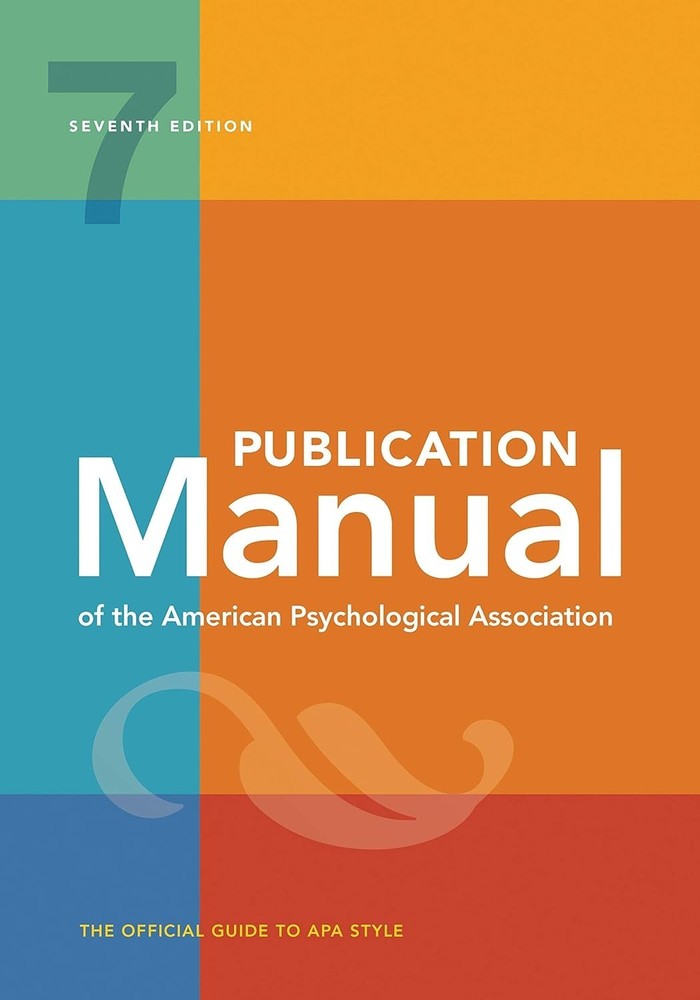 Publication Manual 7th Edition of the American Psychological…