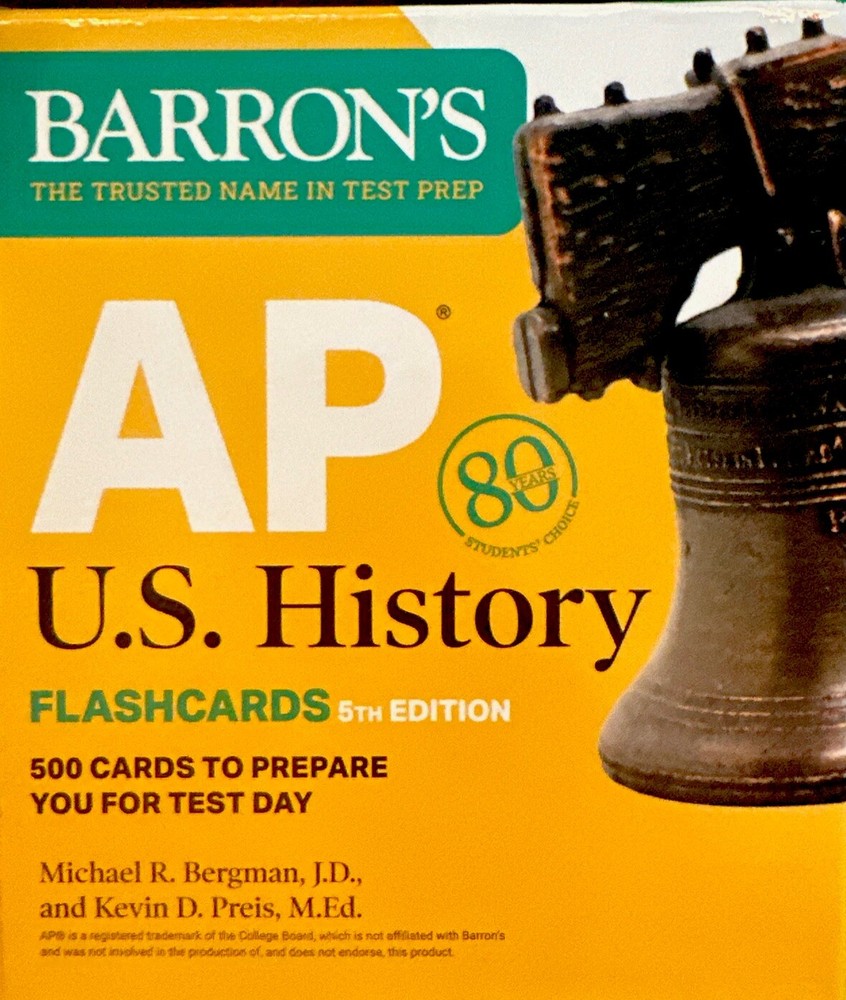 Barron’s AP Prep Ser.: AP U. S. History Flashcards : Up-to-Date Review + Sorting