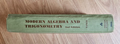Vintage Modern Algebra Trigonometry 2nd Edition 1968 Addison Wesley