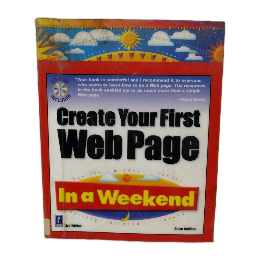 Create Your First Web Page In 2 Days – Paperback, by Callihan Steve – Acceptable