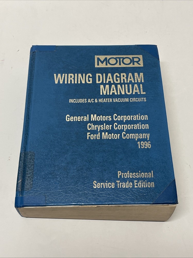 1996 Motor Wiring Diagram Manual A/C Gen Motors Chrysler Ford Prof Service Ed