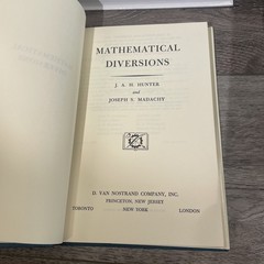 Vintage Mathematics Collection 5 Books – Calculus Of Variations Puzzles History