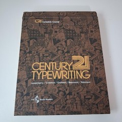 Vintage Century 21 Typewriting Complete Course Brown HC 1972 Business Textbook