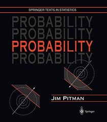 PROBABILITY (SPRINGER TEXTS IN STATISTICS) By Jim Pitman – Hardcover **Mint**