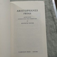 Clarendon Paperbacks Ser.: Frogs by Aristophanes (1994, Uk-Trade Paper)