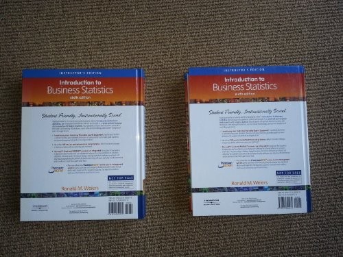 Introduction to Business Statistics – Hardcover By Weiers, Ronald M. – GOOD