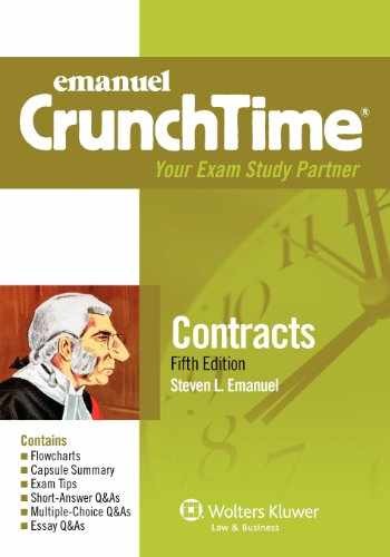 Contracts (Crunchtime) – Paperback, by Emanuel Steven L. – Very Good