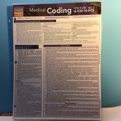 Medical Coding: ICD-9-CM, Vol.3 & ICD-10-PCS by BarCharts Inc: Laminated