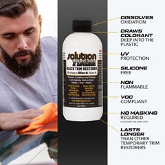 Black Trim Restorer for Cars and Trucks – 12 oz Instant Color Revive