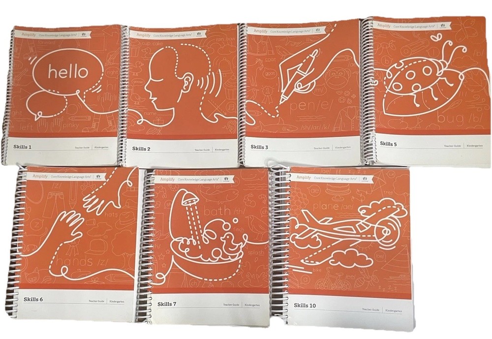 Amplify CKLA Grade K Teacher Edition Bundle of 7 Manuals Gently Used