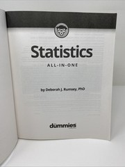 Statistics All-In-One for Dummies by Deborah J. Rumsey (2022, Trade Paperback)