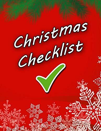 Christmas Cheklist: 8.5 x11 inches 50 pages, list 9781672676625 Free Shipping-,