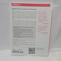 Applied Text Analysis with Python : Enabling Language-Aware Data Products…