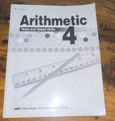 A Beka Book Arithmetic Tests and Speed Drills 4 Teacher Key Teacher’s Edition