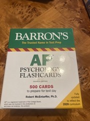 Barron’s Ap Prep Ser.: AP Psychology Flashcards by Robert McEntarffer and…