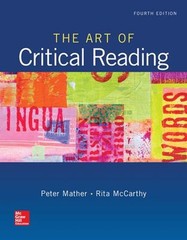 The Art of Critical Reading Paperback Peter, McCarthy, Rita Romer