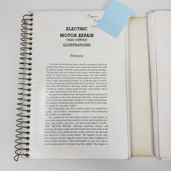 Electric Motor Repair Third Edition by Rosenberg & Hand Spiral Bound Textbook