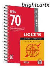 NFPA 70 NEC 2026 Edition Spiral + Ugly’s Electrical References 2026 USA Stock